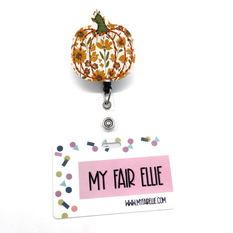 Sunflower Print Pumpkin // Fall