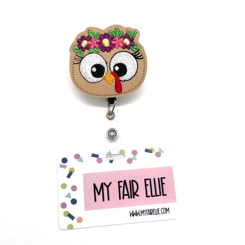 Floral Crown Turkey with Lashes // Fall
