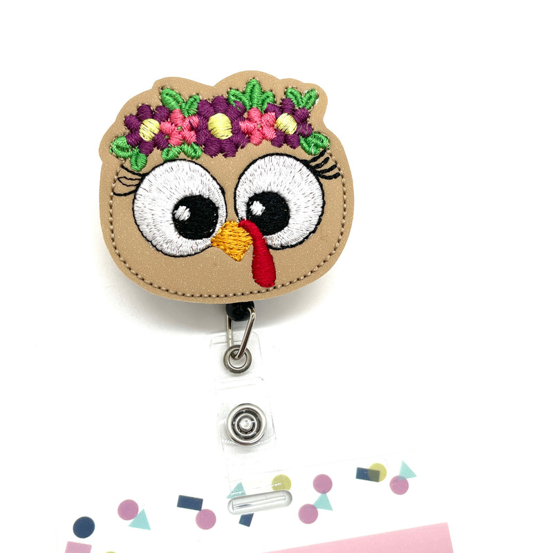 Floral Crown Turkey with Lashes // Fall