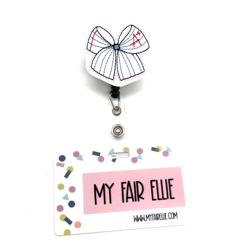 Lined Paper Bow // Badge Buddy