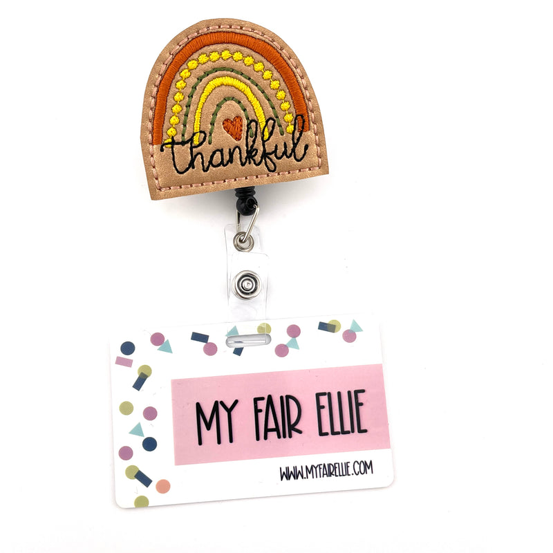 Thankful Rainbow // Badge Buddy