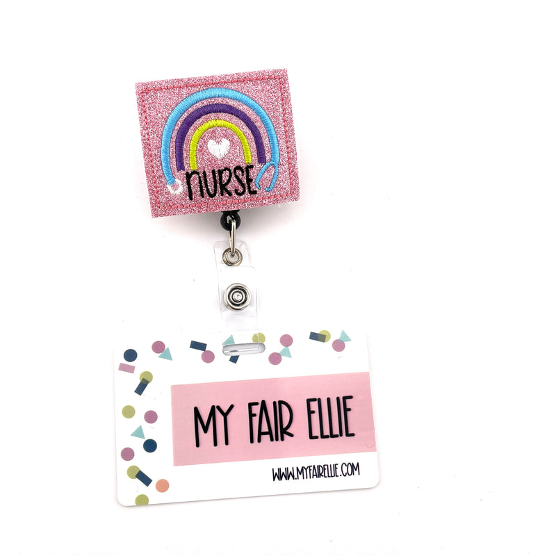 Nurse Stethoscope Rainbow // Badge Buddy