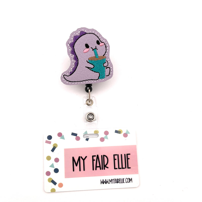 Drinking Dino // Badge Buddy