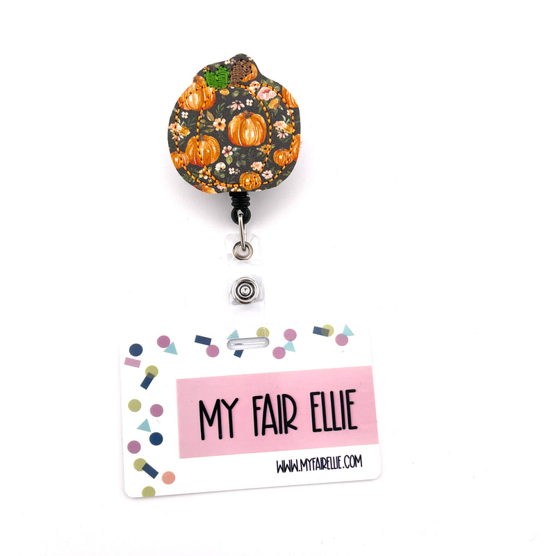 Pumpkin Print Pumpkin // Badge Buddy