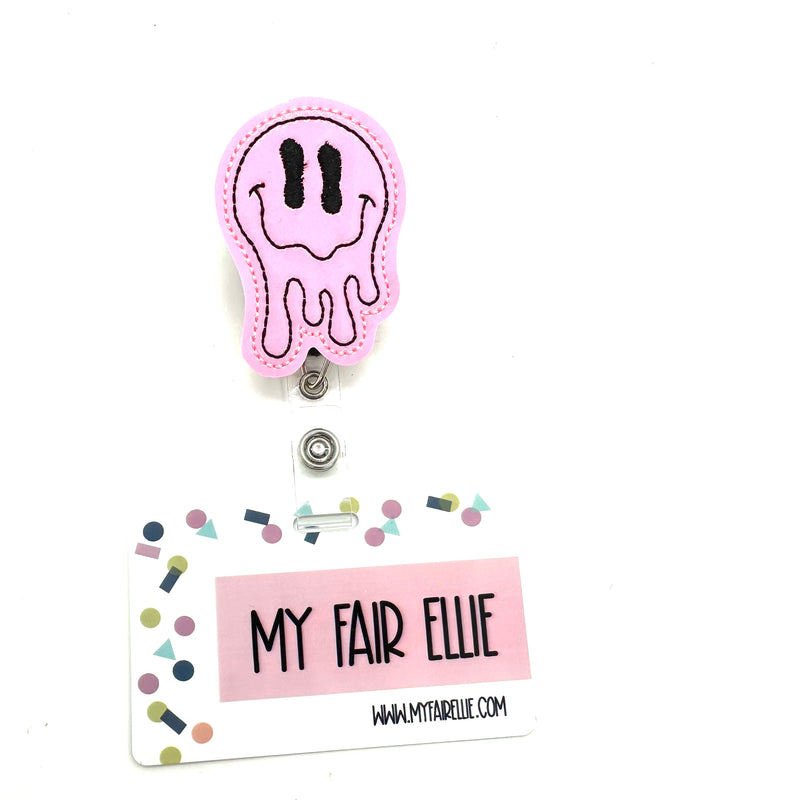 Melting Smile Face // Badge Buddy