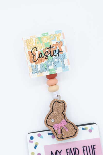 Happy Easter // Chocolate Bunny // Easter // Badge Buddy