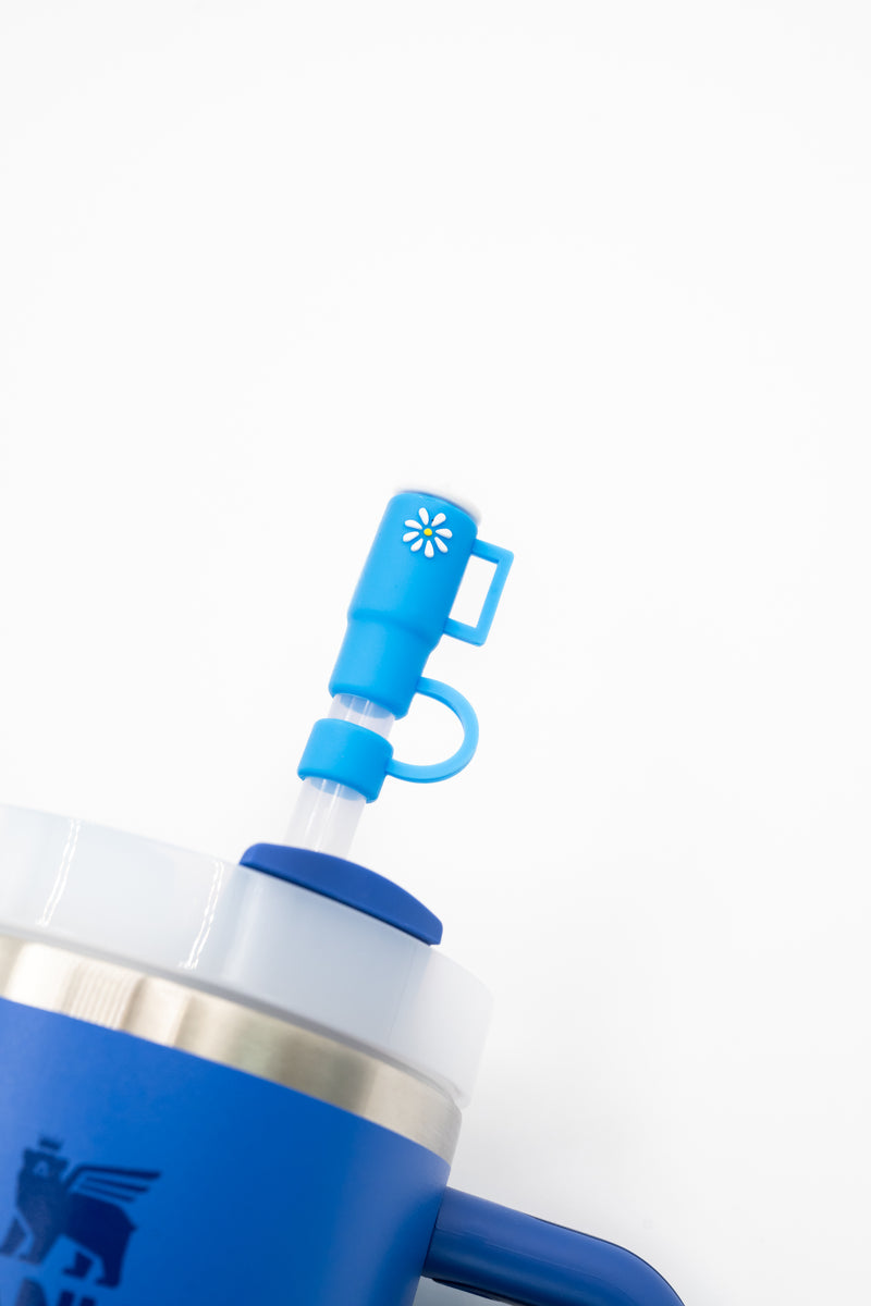 Blue Cup Tumbler Straw Cover