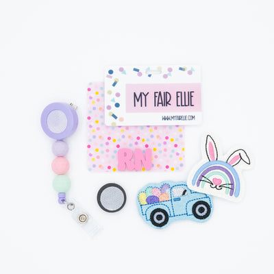 Bunny Ears Rainbow // Eggs in Truck // Easter // Badge Buddy