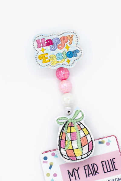 Happy Easter // Disco Egg // Easter // Badge Buddy