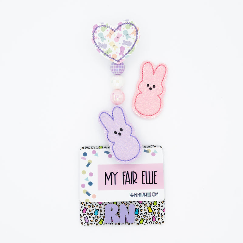 Peeps // Printed Heart // Easter // Badge Buddy