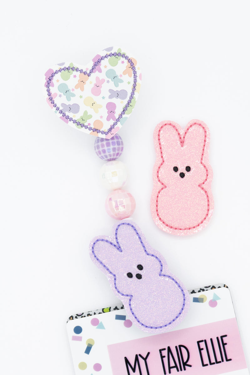 Peeps // Printed Heart // Easter // Badge Buddy