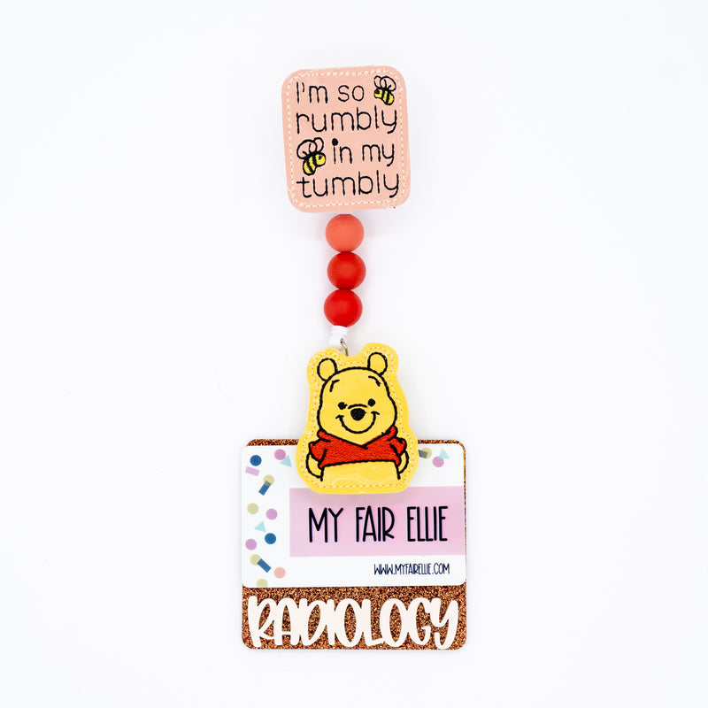 Rumbly in My Tumbly + Hungry Yellow Bear // Badge Buddy