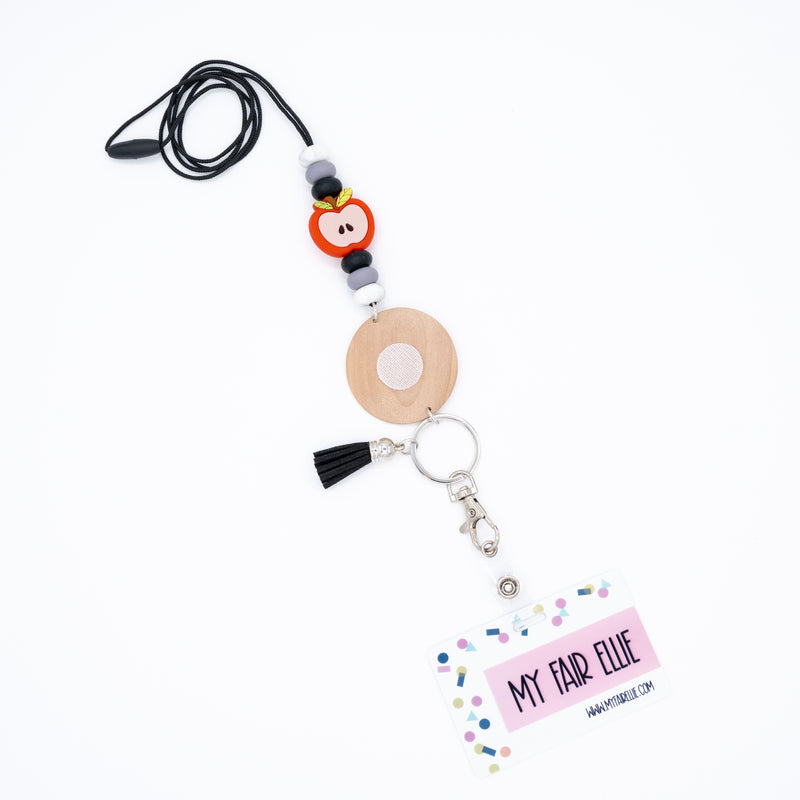 Apple Bead Lanyard // Badge Buddy Base