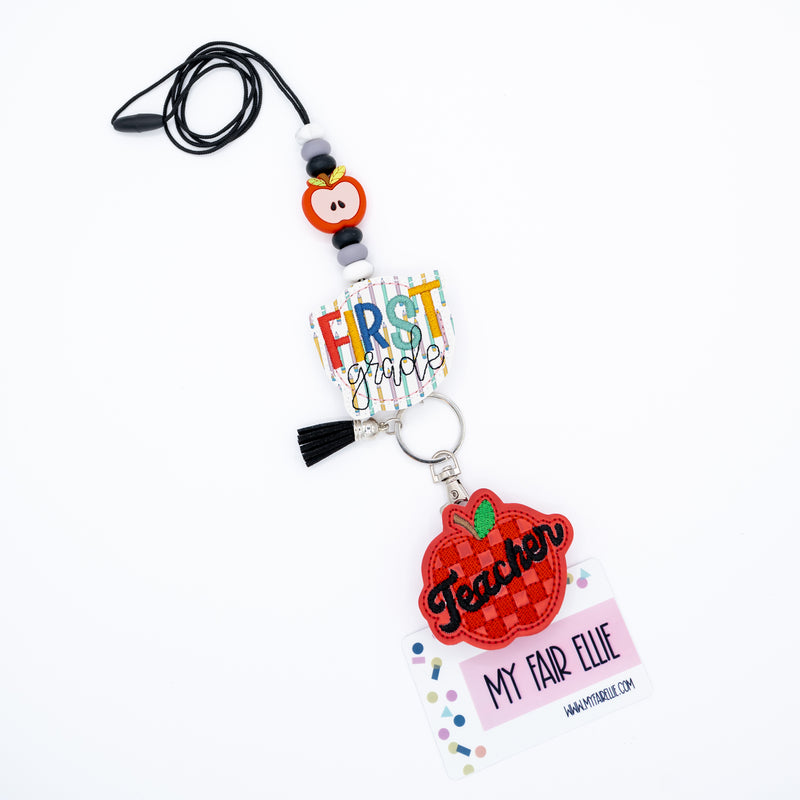 Apple Bead Lanyard // Badge Buddy Base