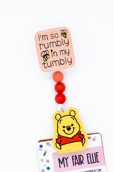 Rumbly in My Tumbly + Hungry Yellow Bear // Badge Buddy