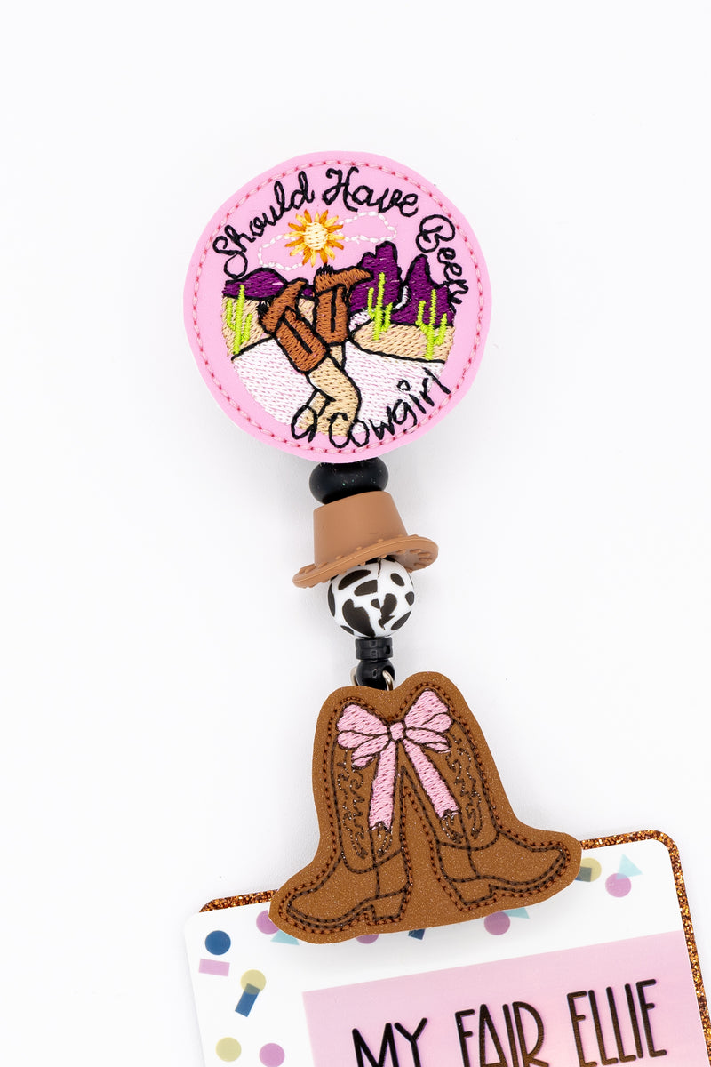 Should Have Been a Cowgirl + Boot Bow // Badge Buddy