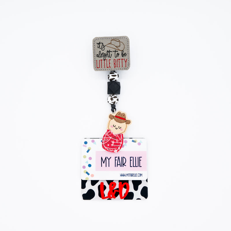 Little Bitty Swaddle Baby Badge Reel Set