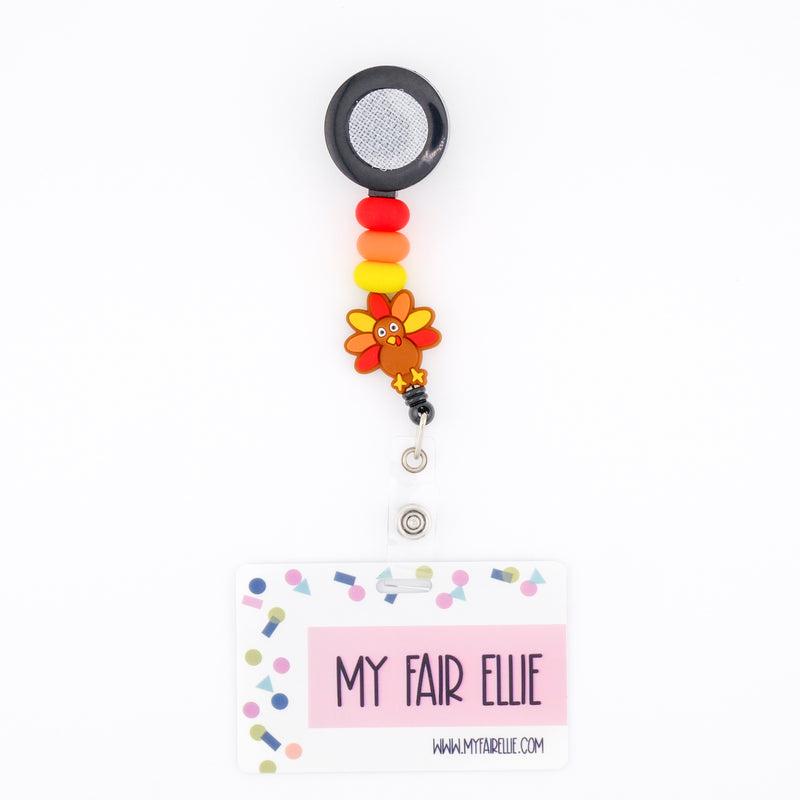 Red/Orange/Yellow Turkey Bead Reel ONLY! // Black Badge Reel Base