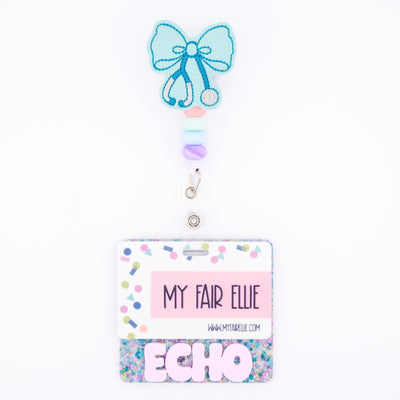 Iridescent Stethoscope Bows // Badge Buddy
