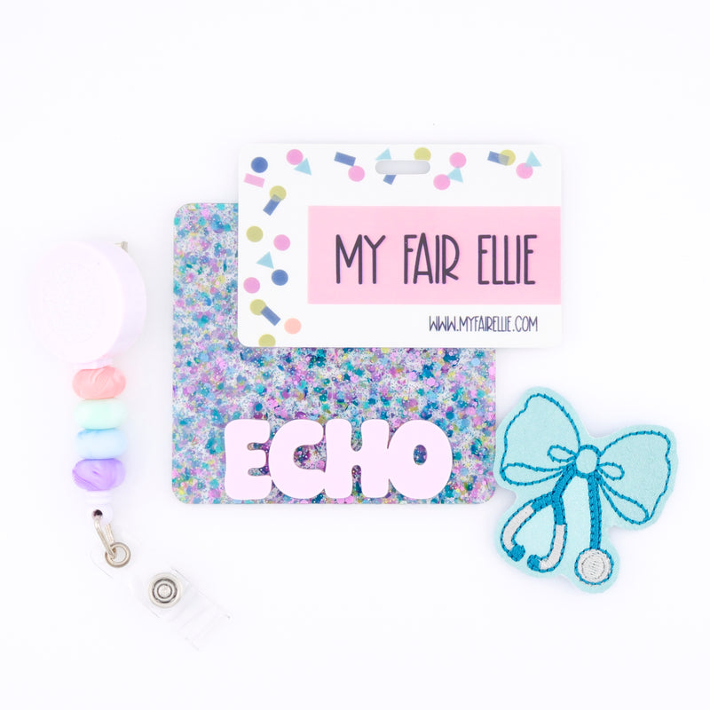Iridescent Stethoscope Bows // Badge Buddy