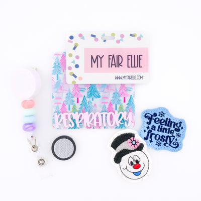 Feeling a little Frosty // Snowman with Hat // Badge Buddy