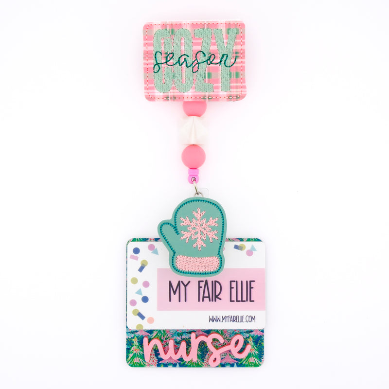 Cozy Season // Mitten // Badge Buddy