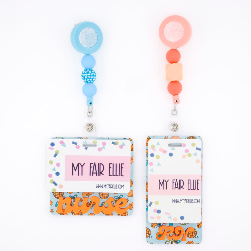 Showgirl Backer with Metallic Orange Moonlight Font  // 2-4 Week Turnaround Time