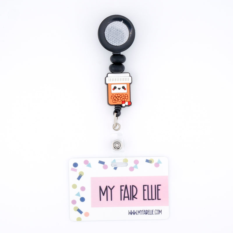 Skinny Black/Skinny Black/Pill Bottle Bead Reel ONLY! // Black Badge Reel Base