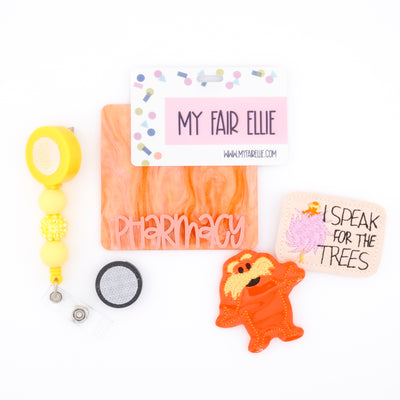 I Speak for the Trees // Orange Creature // Badge Buddy