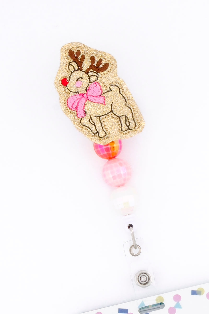 Reindeer with Pink Bow // Christmas