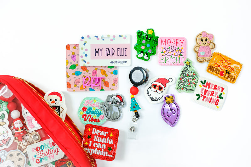 Badge Buddy Storage Bag // Red