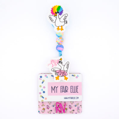 Silly Goose Backer with Metallic Magenta Karoline Font  // 2-4 Week Turnaround Time