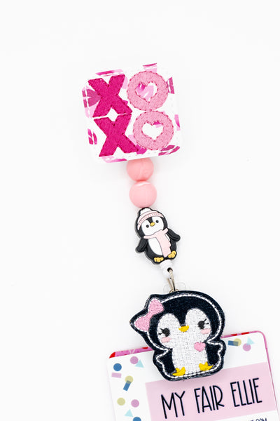 XOXO // Pink Bow Penguin // Valentine's