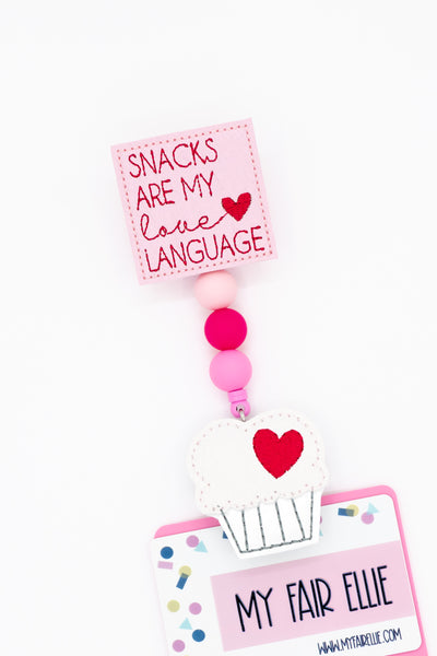 Snacks are my Love Language // Cupcake // Valentine's