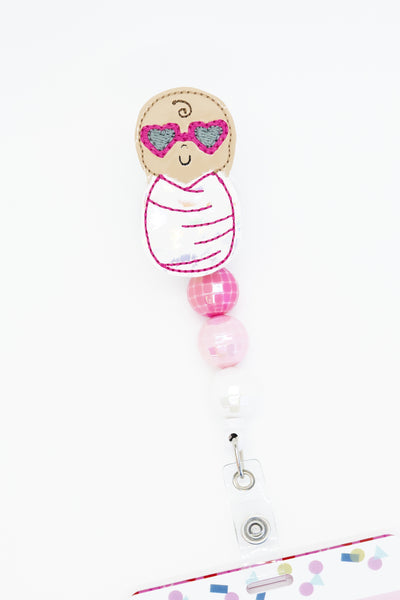 Heart Glasses Swaddle Baby // Valentine's