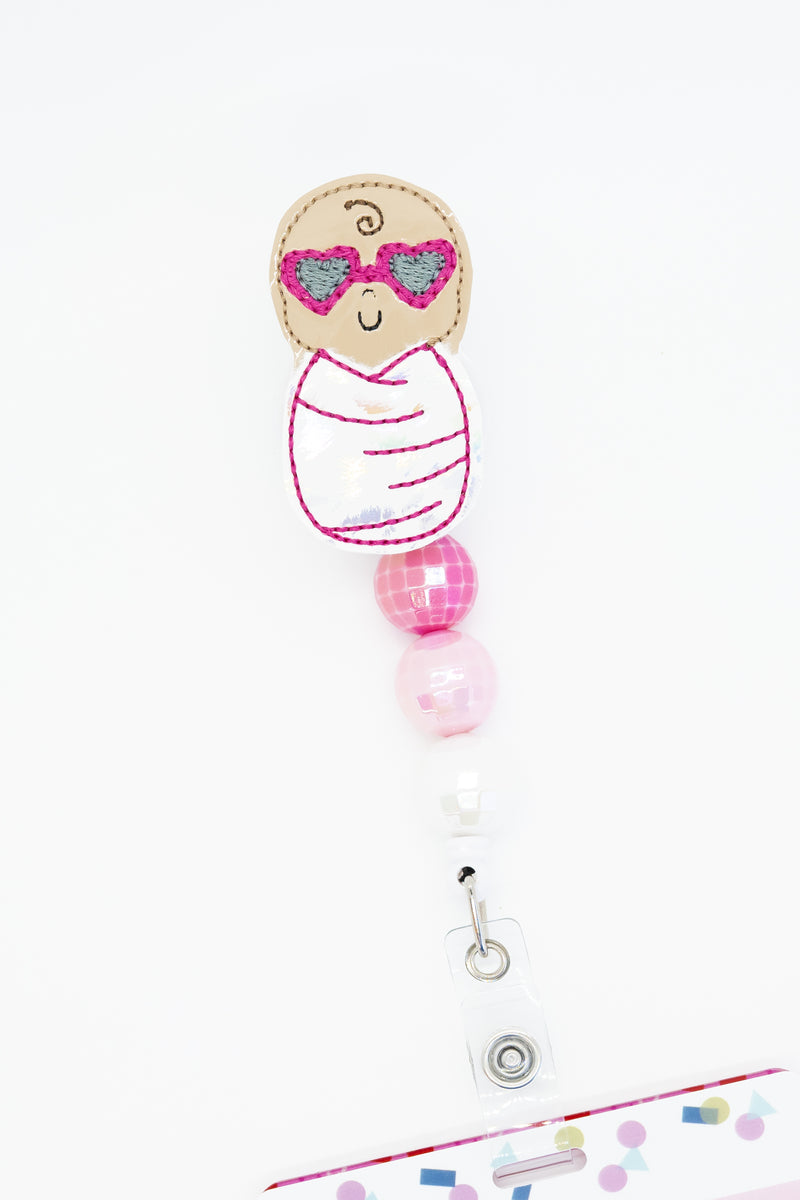 Heart Glasses Swaddle Baby // Valentine&