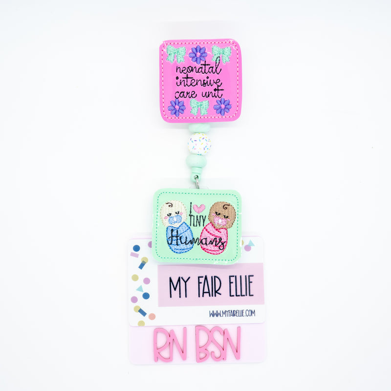 Neonatal Intensive Care Unit + I Heart Tiny Humans // Newborn ICU // NICU // Badge Buddy