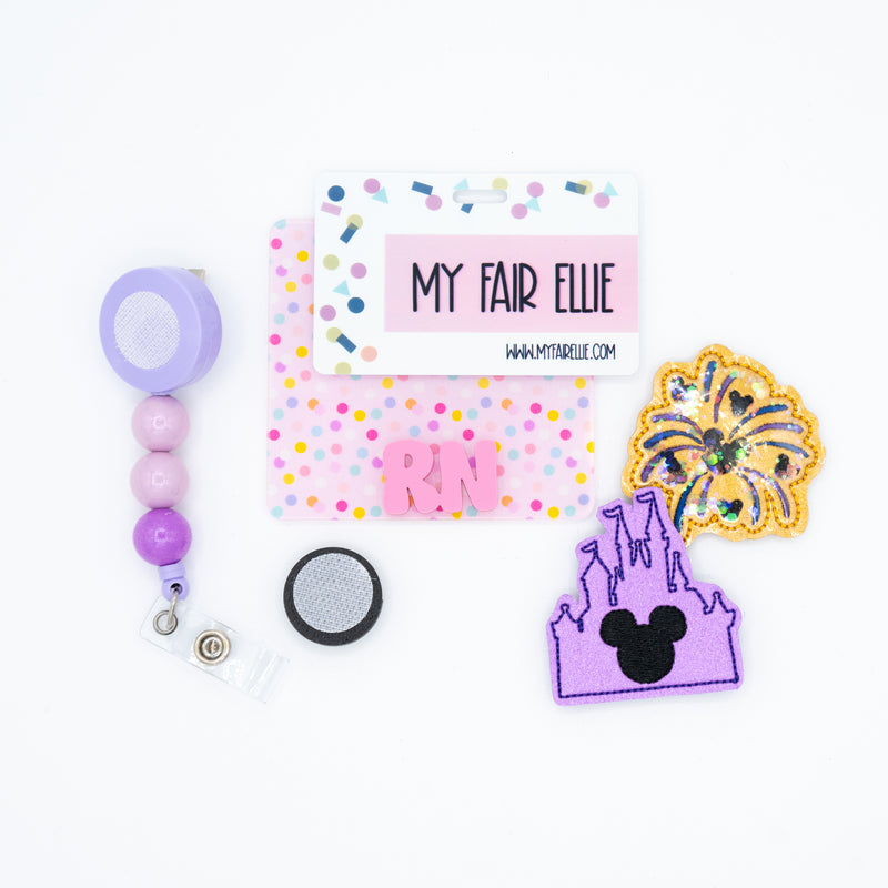 MAGICAL POP UP // Castle & Fireworks // Magical // Badge Buddy