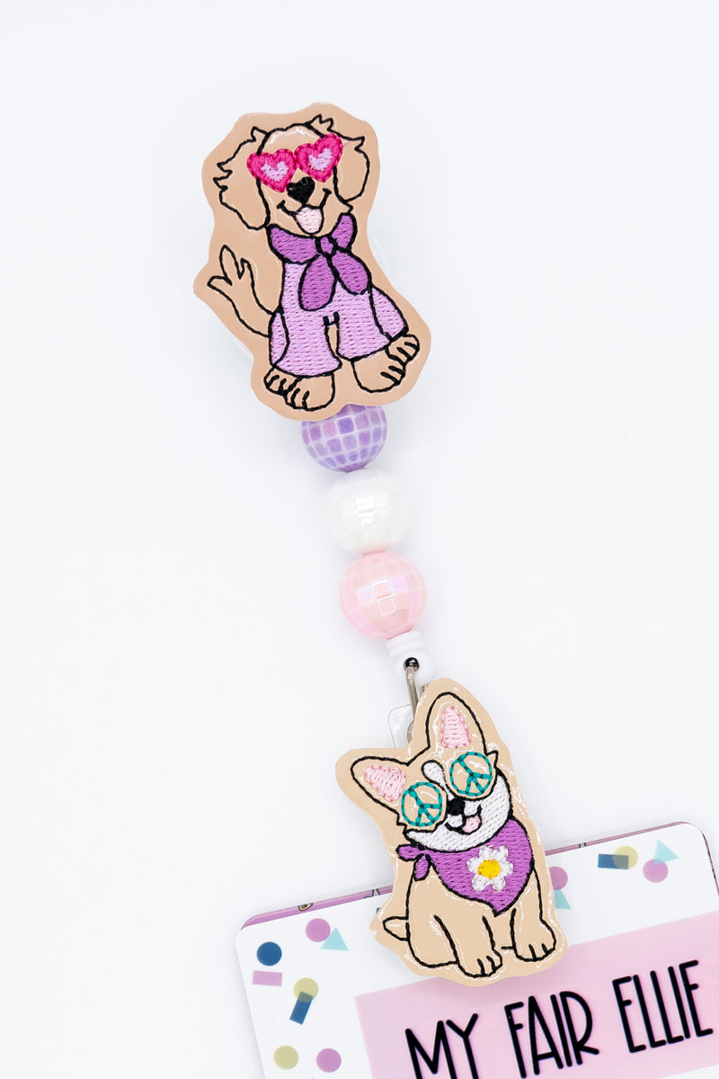 Disco Groovy Dogs // Badge Buddy