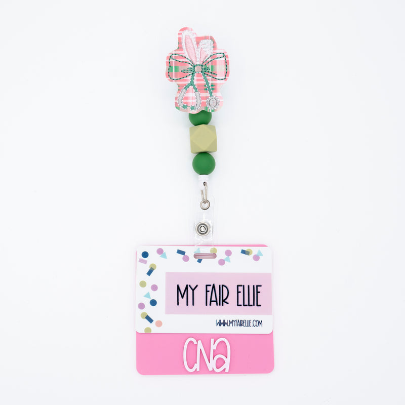 Bunny Ears Stethoscope Bow // Badge Buddy