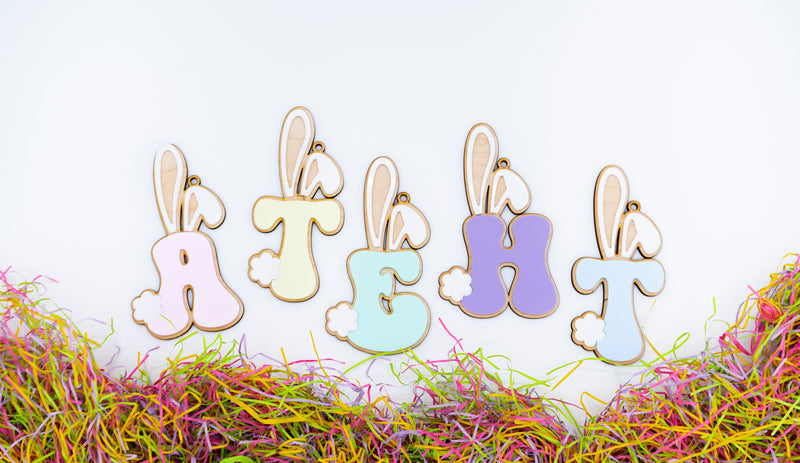 POP UP Preorder // Easter Basket Monogram Tags