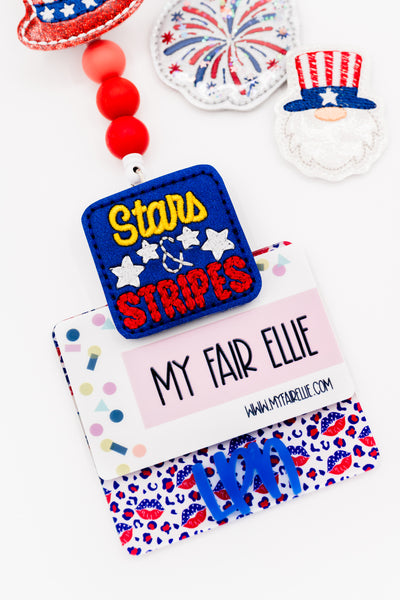 SALE!! Fireworks // Stars and Stripes // Badge Buddy