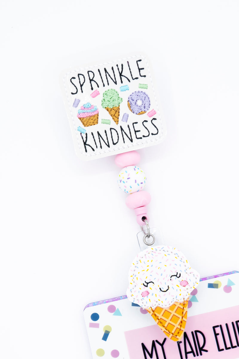 Sprinkle Kindness // Ice Cream Cone // Badge Buddy