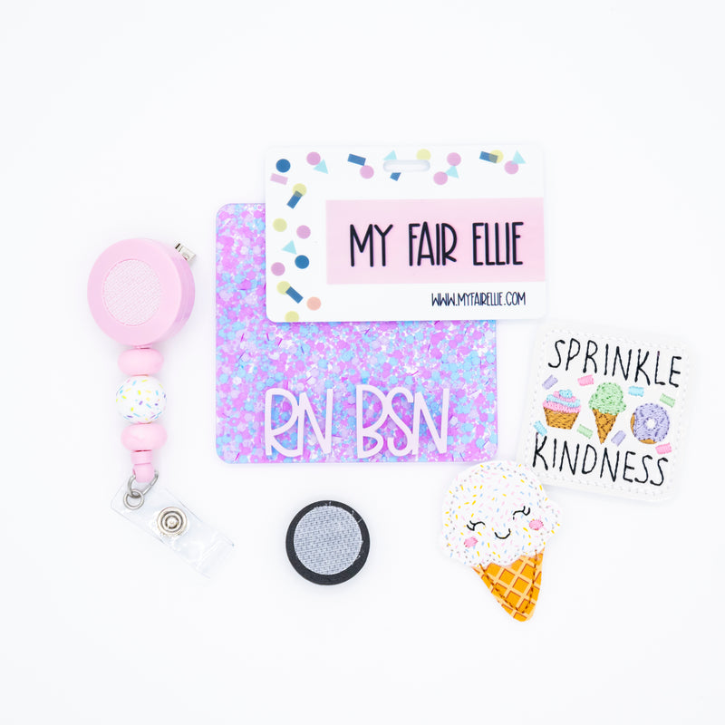 Sprinkle Kindness // Ice Cream Cone // Badge Buddy