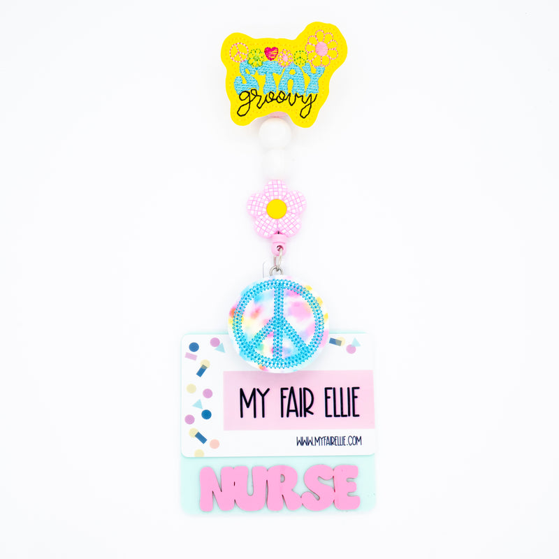 Stay Groovy // Peace Sign // Badge Buddy