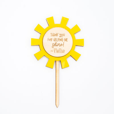 *CUSTOMIZABLE* Teacher Flower Plant Stake // Teacher Gift