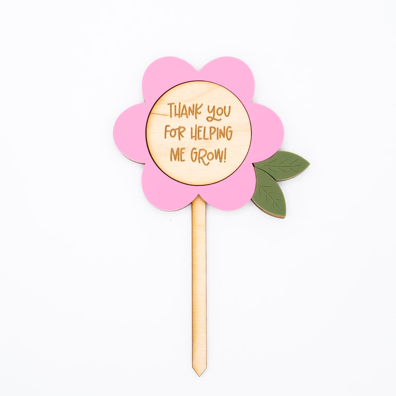 *CUSTOMIZABLE* Teacher Flower Plant Stake // Teacher Gift