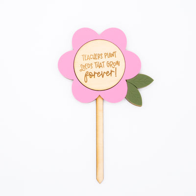 *CUSTOMIZABLE* Teacher Flower Plant Stake // Teacher Gift