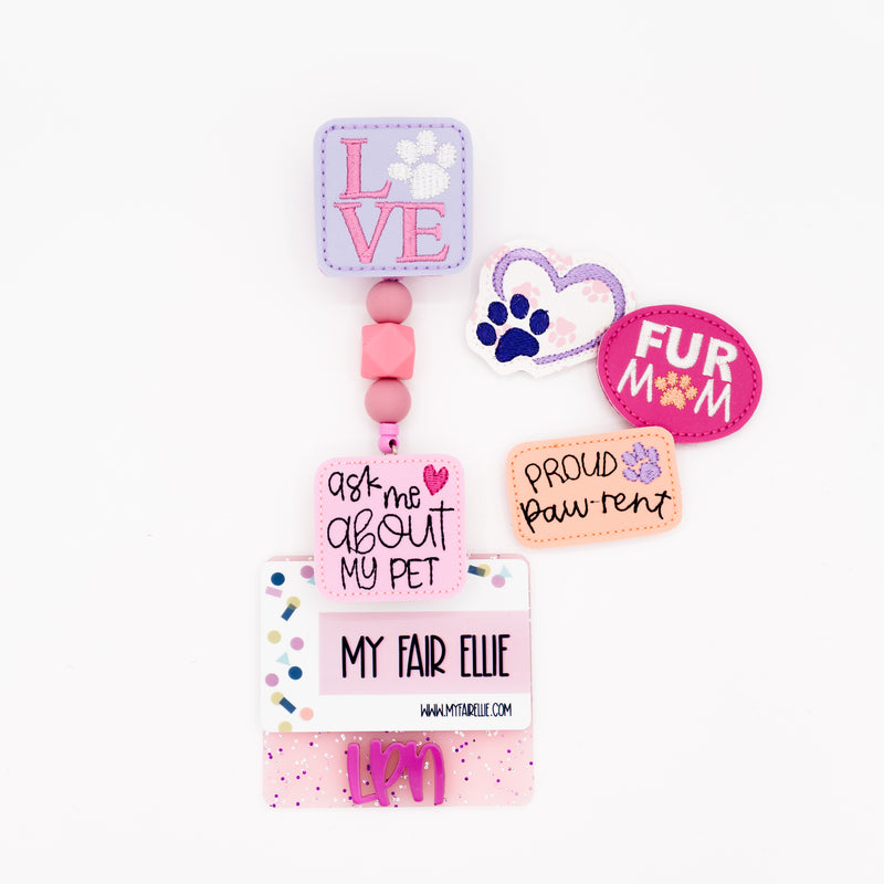 Proud Pawrent / Fur Mom / Ask Me About My Pet // Badge Buddy