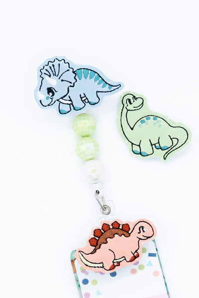 Pastel Dinos  // Badge Buddy